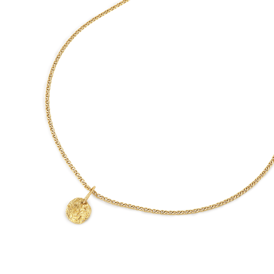 FIRE MEDAL 18KT RECYCLED GOLD