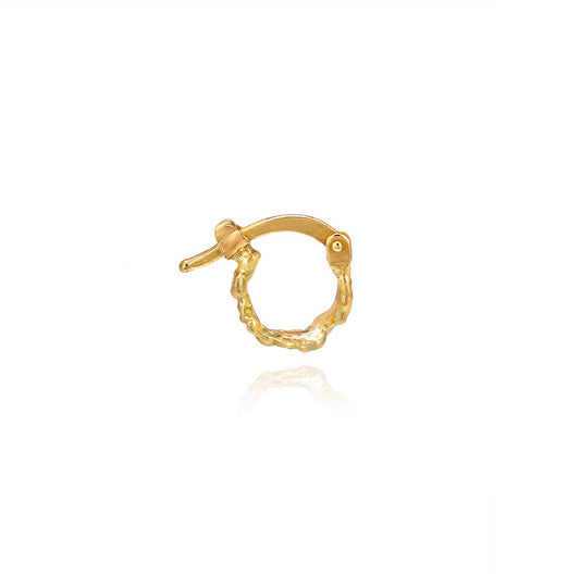 MINI SINGLE HOOP 18CT RECYCLED YELLOW GOLD