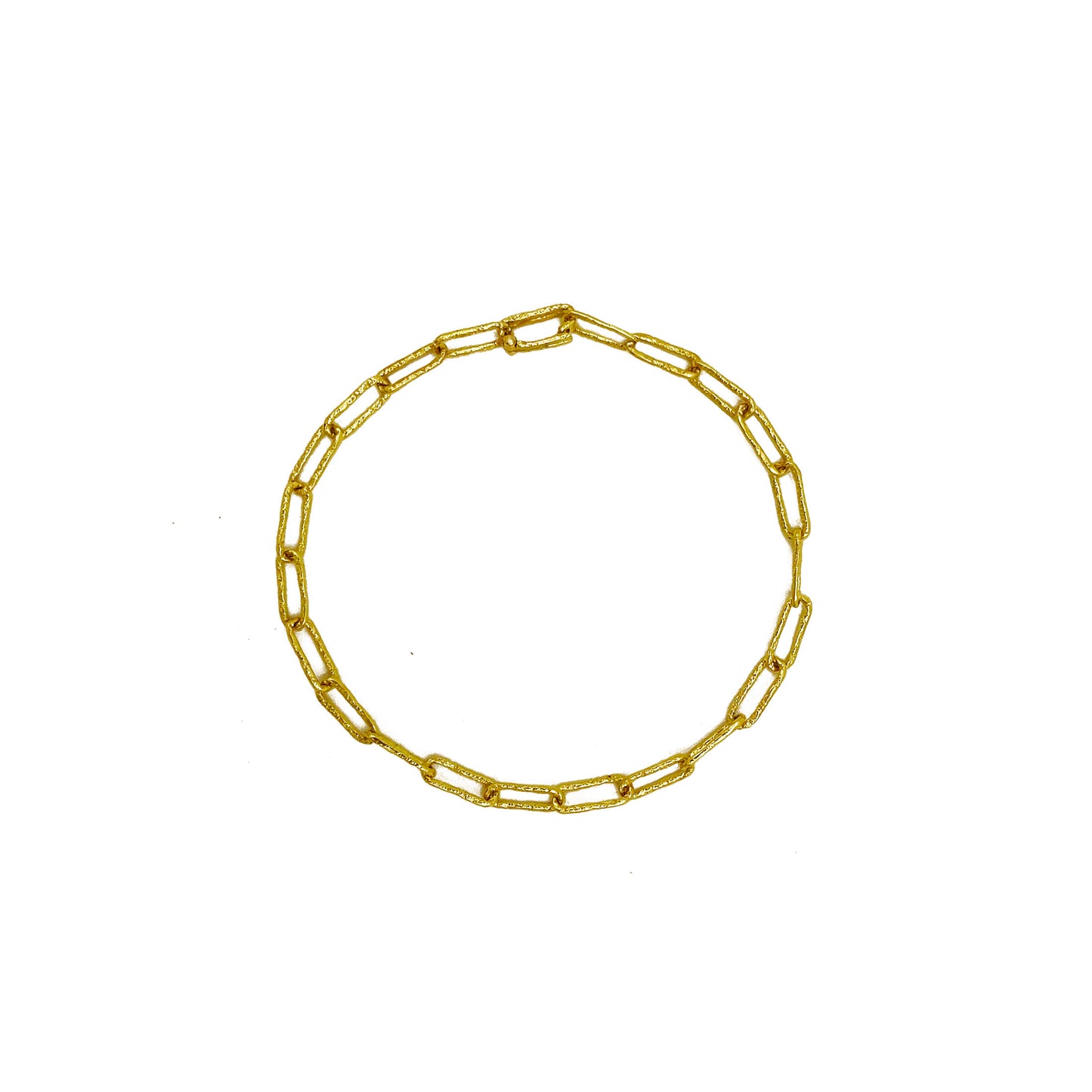 CHAIN BRACELET 19 CM  RECYCLED YELLOW GOLD 18CT